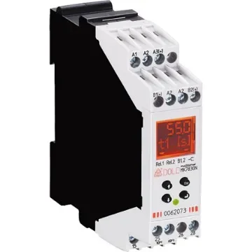 Dold Multifunction Monitoring Relay, DPDT, DIN Rail - MK7830N.82PC  AC/DC24V + AC230V  0,02s-9999h product image
