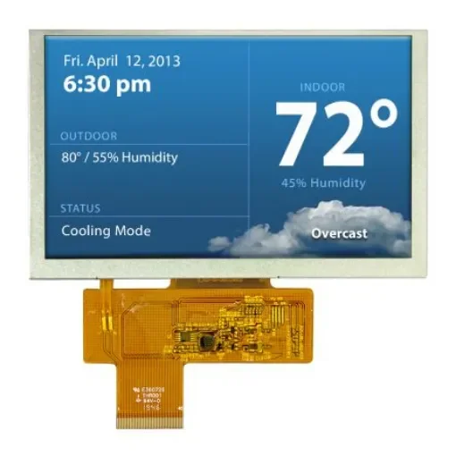 NEWHAVEN DISPLAY INTERNATIONAL NHD-5.0-800480TF-ATXL# TFT TFT LCD Display, 5in WVGA, 800 x 480pixels product image