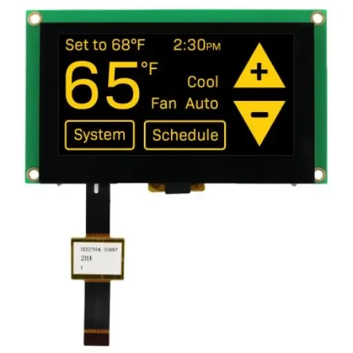 NEWHAVEN DISPLAY INTERNATIONAL 2.7in Yellow OLED Display 128 x 64pixels PCB Mount I2C, Parallel, SPI Interface - NHD-2.7-12864WDY3M-CTP product image