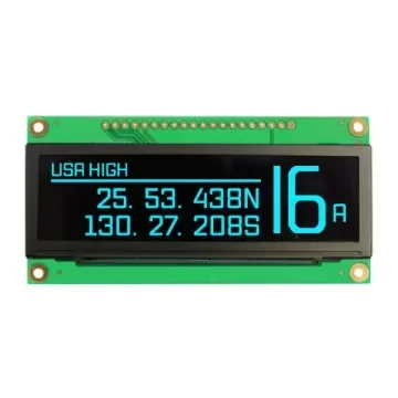 NEWHAVEN DISPLAY INTERNATIONAL 3.12in Blue Passive matrix OLED Display 256 x 64pixels PCB Mount Serial/Parallel - NHD-3.12-25664UCB2 product image