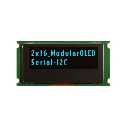 NEWHAVEN DISPLAY INTERNATIONAL 1.39in Blue Passive matrix OLED Display PCB Mount I2C Interface - NHD-0216MW-IB3 product image