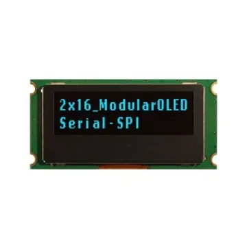 NEWHAVEN DISPLAY INTERNATIONAL 1.39in Blue Passive matrix OLED Display PCB Mount SPI Interface - NHD-0216MW-SB3 product image