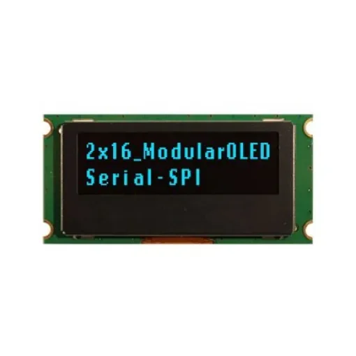 NEWHAVEN DISPLAY INTERNATIONAL 1.39in Blue Passive matrix OLED Display PCB Mount SPI Interface - NHD-0216MW-SB3 product image