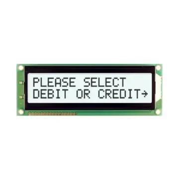 NEWHAVEN DISPLAY INTERNATIONAL NHD-0216SZ-FSW-FBW Alphanumeric LCD Alphanumeric Display, White on, 2 Rows by 16 product image