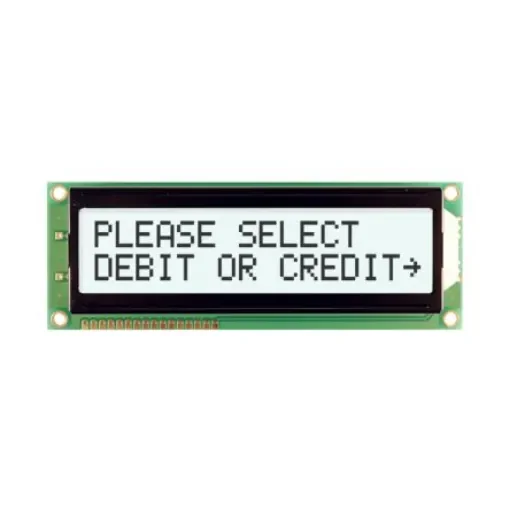 NEWHAVEN DISPLAY INTERNATIONAL NHD-0216SZ-FSW-FBW Alphanumeric LCD Alphanumeric Display, White on, 2 Rows by 16 product image