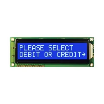 NEWHAVEN DISPLAY INTERNATIONAL NHD-0216SZ-NSW-BBW-33V3 Alphanumeric LCD Alphanumeric Display, White on Blue, 2 Rows by product image