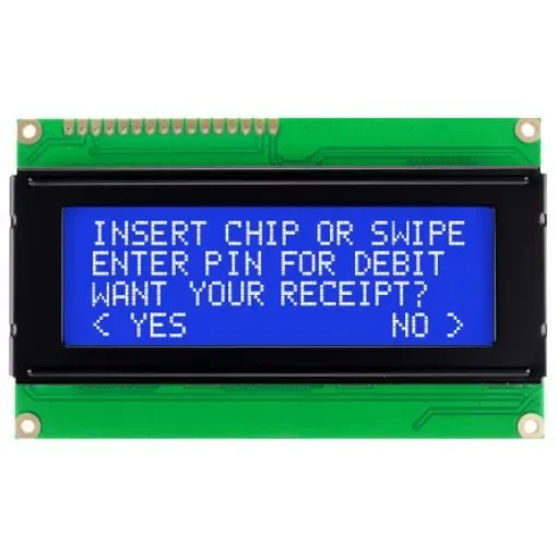 NEWHAVEN DISPLAY INTERNATIONAL NHD-0420DZ-NSW-BBW Alphanumeric LCD Alphanumeric Display, White on Blue, 4 Rows by 20 product image