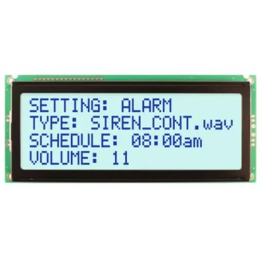 NEWHAVEN DISPLAY INTERNATIONAL NHD-0420E2Z-FSW-GBW Alphanumeric LCD Alphanumeric Display, White on Grey, 4 Rows by 20 product image
