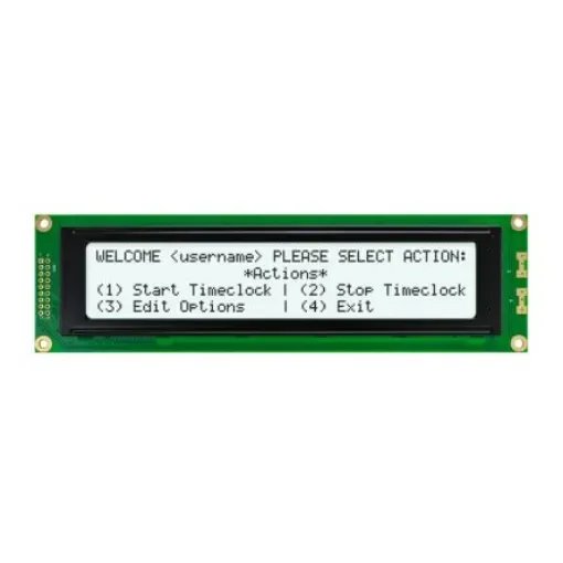 NEWHAVEN DISPLAY INTERNATIONAL NHD-0440WH-ATFH-JT# Alphanumeric LCD Alphanumeric Display, White on, 4 Rows by 40 product image