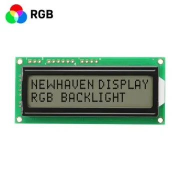 NEWHAVEN DISPLAY INTERNATIONAL NHD-0216K3Z-FS(RGB)-FBW-V3 Alphanumeric LCD Alphanumeric Display, Blue, Green, Red on, 2 product image
