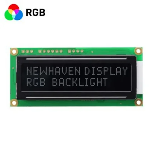 NEWHAVEN DISPLAY INTERNATIONAL NHD-0216K3Z-NS(RGB)-FBW-V3 Alphanumeric LCD Alphanumeric Display, Blue, Green, Red on product image