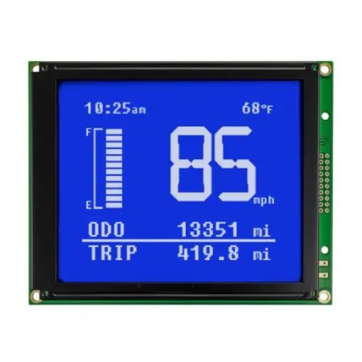 NEWHAVEN DISPLAY INTERNATIONAL NHD-160128WG-BTMI-VZ#-1 Graphic LCD Graphic Display, White on Blue, Transmissive product image
