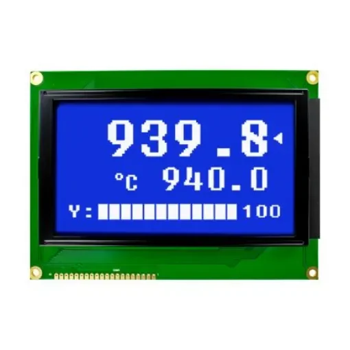 NEWHAVEN DISPLAY INTERNATIONAL NHD-240128WG-BTMI-VZ# Graphic LCD Graphic Display, White on Blue, Transmissive product image