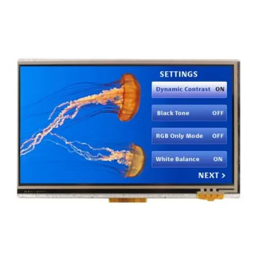 NEWHAVEN DISPLAY INTERNATIONAL NHD-7.0-800480EF-ASXV#-T TFT TFT LCD Display / Touch Screen, 7in WVGA, 800 x 480pixels product image
