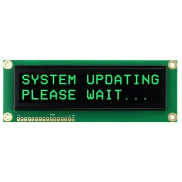 NEWHAVEN DISPLAY INTERNATIONAL NHD-0216SZW-BG5 Alphanumeric LCD Display, Green on Black, 2 Rows by 16 Characters product image