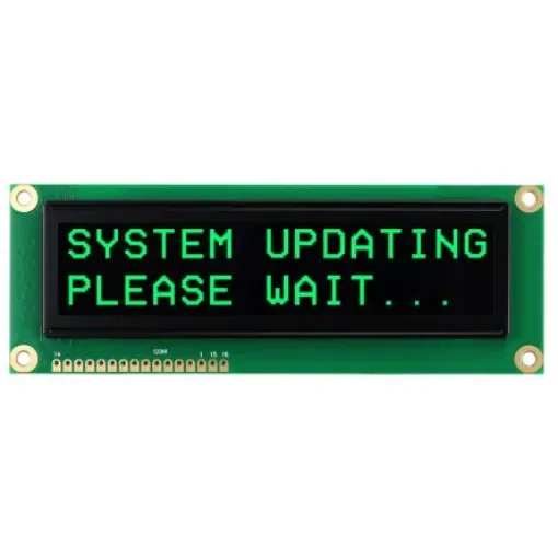 NEWHAVEN DISPLAY INTERNATIONAL NHD-0216SZW-BG5 Alphanumeric LCD Display, Green on Black, 2 Rows by 16 Characters product image