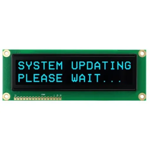 NEWHAVEN DISPLAY INTERNATIONAL NHD-0216SZW-BB5 Alphanumeric LCD Display, Blue on Black, 2 Rows by 16 Characters product image