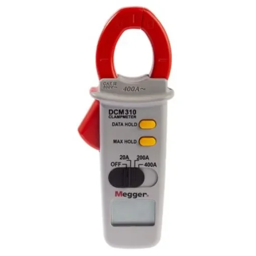 Megger DCM310 Clamp Meter, Max Current 400A ac CAT III 600V - 1000-303 product image