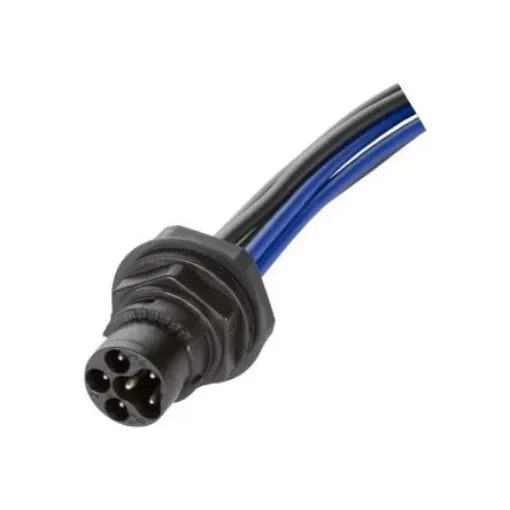 HARTING Circular Connector, 5 Contacts, Panel Mount, Size 15 Connector, Plug, Male, IP67, Circular Connectors Size 15 - 21463595610 product image