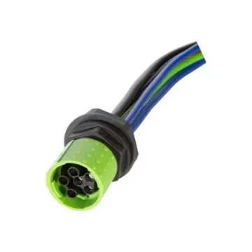 HARTING Circular Connector, 5 Contacts, Panel Mount, Size 15 Connector, Socket, Female, IP67, Circular Connectors Size - 21463596610 product image