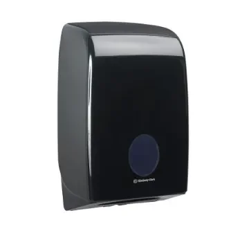 Kimberly Clark ABS Black Wall Mounting Paper Towel Dispenser, 265mm x 136mm x 399mm - 7171 product image