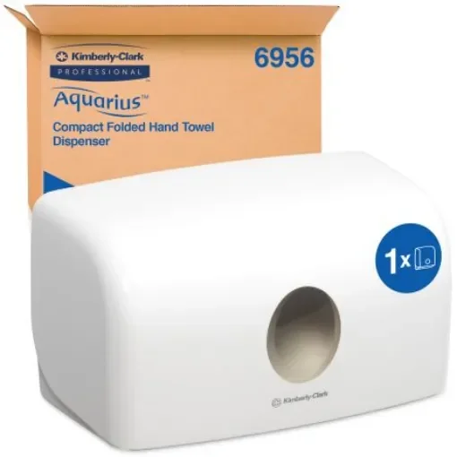 Kimberly Clark ABS White Wall Mounting Paper Towel Dispenser, 287mm x 142mm x 159mm - 6956 product image