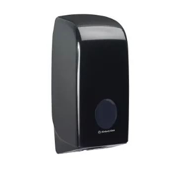 Kimberly Clark Black Plastic Toilet Roll Dispenser, 168mm x 123mm x 338mm - 7172 product image