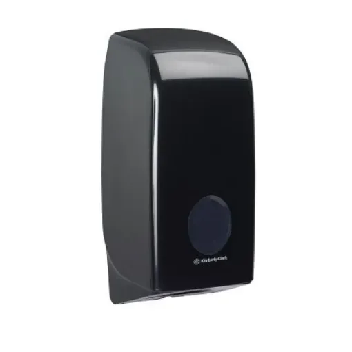 Kimberly Clark Black Plastic Toilet Roll Dispenser, 168mm x 123mm x 338mm - 7172 product image