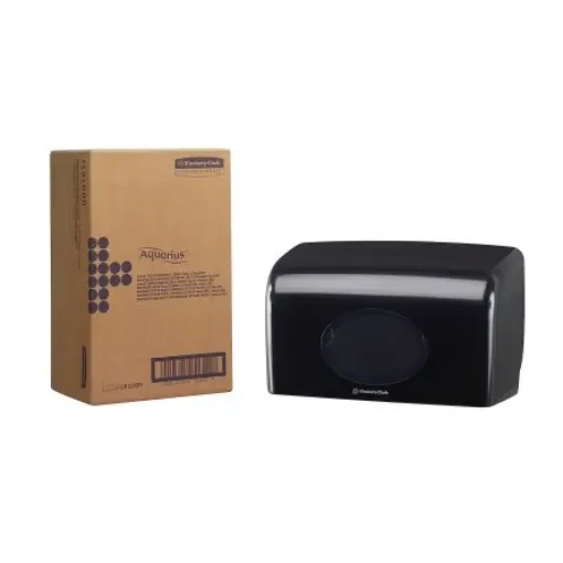 Kimberly Clark Black Toilet Roll Dispenser, 191mm x 139mm x 309mm - 7191 product image