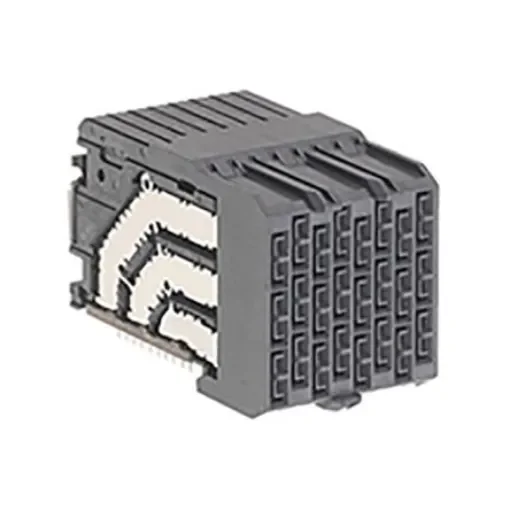 Molex 1.9mm Pitch 3 Pair Backplane Connector, Female, Right Angle, 8 Column, 6 Row, 48 Way, 172730 - 172730-1138 product image