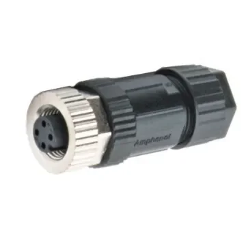 Amphenol Industrial Circular Connector, 8 Contacts, Cable Mount, M12 Connector, Socket, Female, IP67, M Series - M12A-08BFFB-SL7001 product image