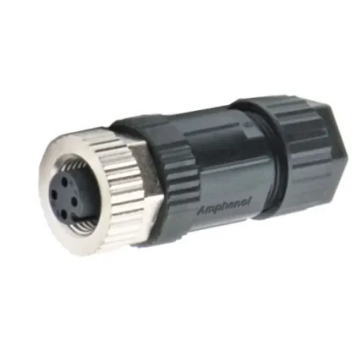 Amphenol Industrial Circular Connector, 8 Contacts, Cable Mount, M12 Connector, Socket, Female, IP67, M Series - M12A-08BFFB-SL7001 product image