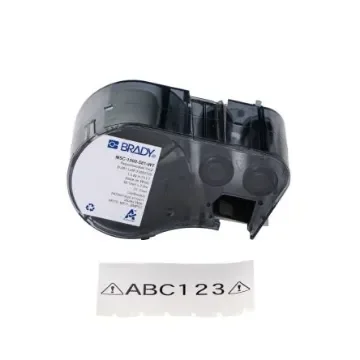 Brady B-581 White Black Print Label Roll, 38.1mm Width, 1Per Pack Qty - 177009 product image