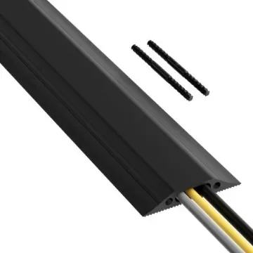 RS PRO 1.8m Black Cable Cover in PVC, 30mm Inside dia. - 1823871 product image