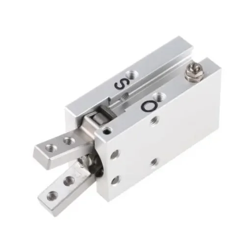 SMC 2 Finger Double Action Pneumatic Gripper, MHC2-10D, Angle Gripping Type product image