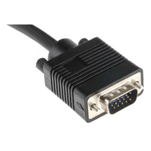 RS PRO Male VGA to Male VGA  Cable, 7m Black - 1828526 product image