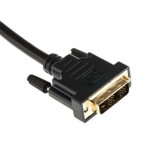 RS PRO, Male DVI-D Single Link to Male DVI-D Single Link  Cable, 5mBlack sheathFoil shielding - 1828559 product image