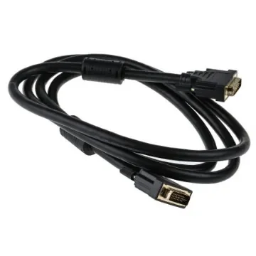 RS PRO, Male DVI-I Dual Link to Male DVI-I Dual Link  Cable, 2mBlack sheathFoil shielding - 1828563 product image
