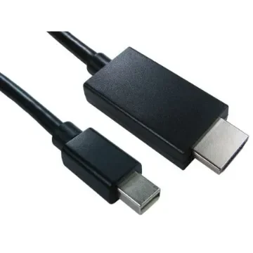 RS PRO Male Mini DisplayPort to Male HDMI, PVC Cable, 1080p, 3m - 1828801 product image