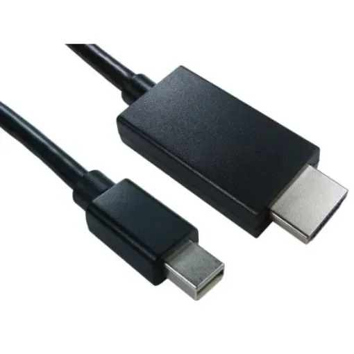 RS PRO Male Mini DisplayPort to Male HDMI, PVC Cable, 1080p, 3m - 1828801 product image