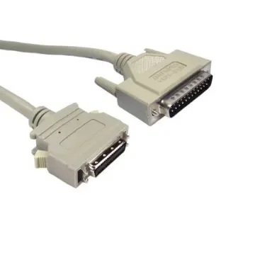 RS PRO Male 25 Pin D-sub to Male Centronics Parallel Cable, 10m, Grey Sheath - 1828808 product image