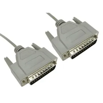 RS PRO Male 25 Pin D-sub to Male 25 Pin D-sub Serial Cable, 10m PVC - 1828822 product image
