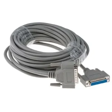 RS PRO Male 25 Pin D-sub to Female 25 Pin D-sub Serial Cable, 10m PVC - 1828824 product image