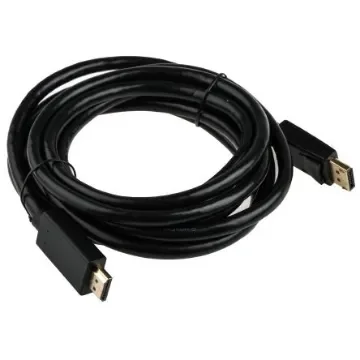 RS PRO Male DisplayPort to Male HDMI  Cable, 4K, 3m - 1828921 product image