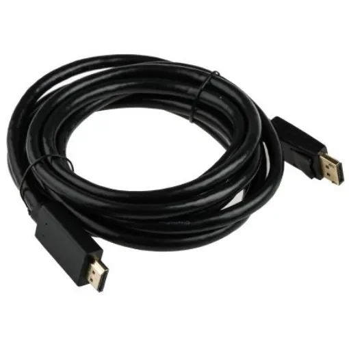 RS PRO Male DisplayPort to Male HDMI  Cable, 4K, 3m - 1828921 product image