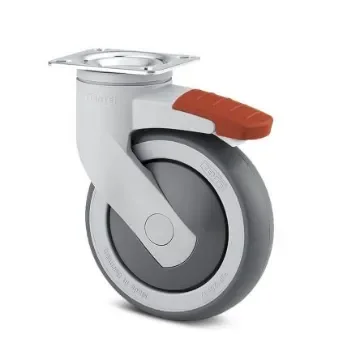 Tente Swivel Castor Wheel, 200kg Capacity, 100mm Wheel - 5377PJP100P50ral7001 product image