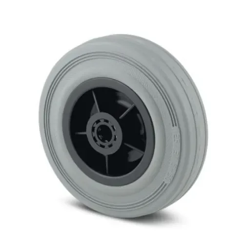 Tente Grey Rubber Corrosion Resistant Trolley Wheel, 410kg - PIR200X50-20 product image