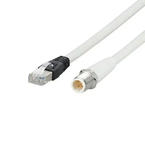 ifm electronicEVF, 20m Cat5, Grey M12 to Female RJ45 Male, Terminated MPPE Sheath - EVF554 product image