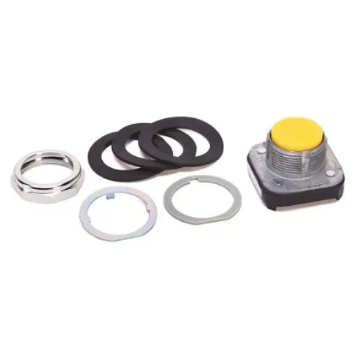 Allen Bradley 800T Series Yellow Momentary Push Button Head, 30mm Cutout, IP65 - 800T-A9 product image
