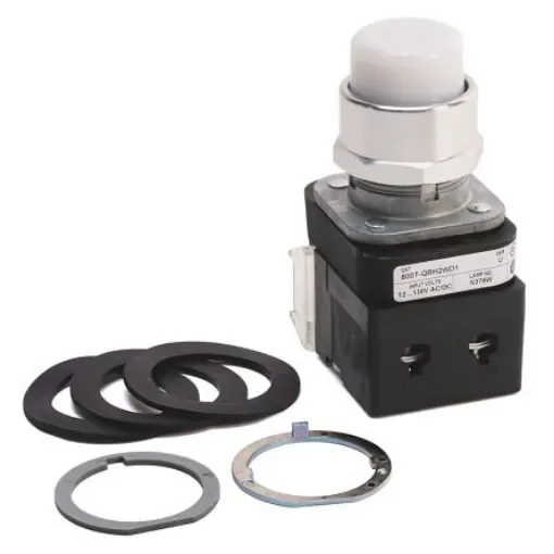 Allen Bradley 800T Series White Momentary Push Button Head, 30mm Cutout - 800T-QBH2W product image
